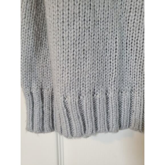 Wooden Ships Paola Buendia Gray Leopard Star Wool Blend Sweater, Small / Medium - Picture 10 of 10